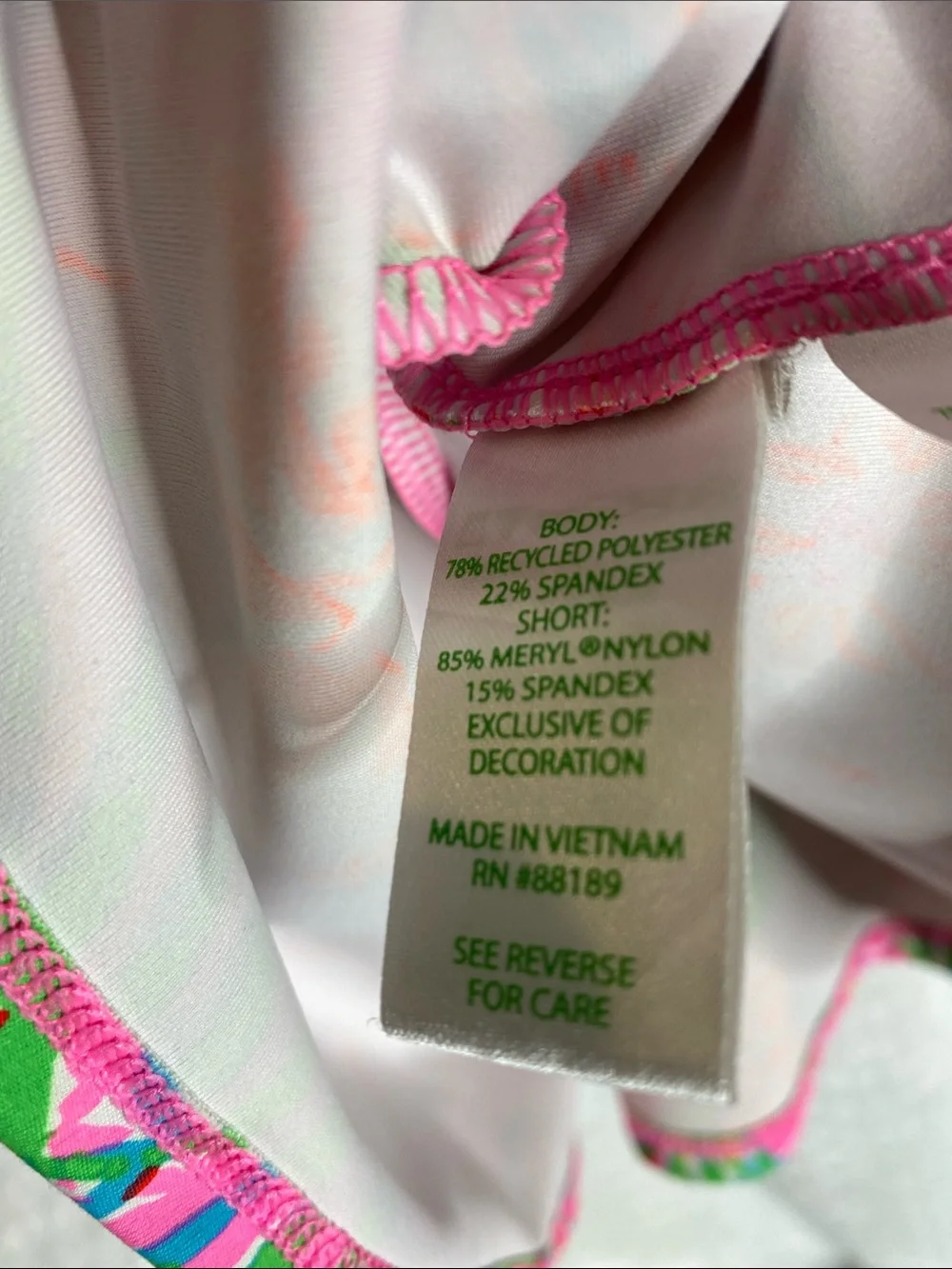 Lilly Pulitzer Luxletic Bright Floral Performance Tank Style Athletic Dress